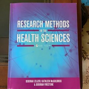 Research methods in the health sciences